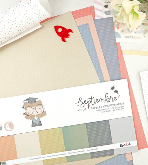 Kit de papeles sólidos Septiembre de Alúa Cid