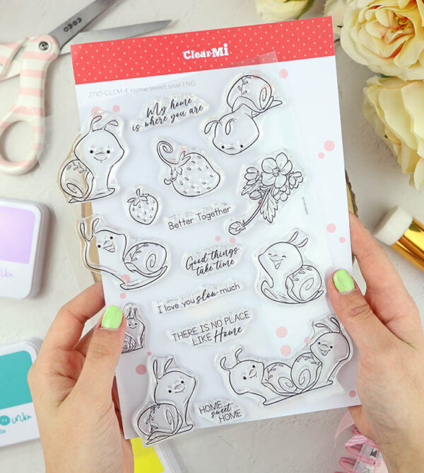Set de sellos Home sweet snail de ClearMi