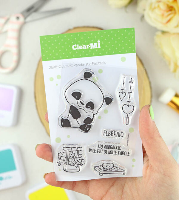 Set de sellos Panda-stic Febbraio de ClearMi
