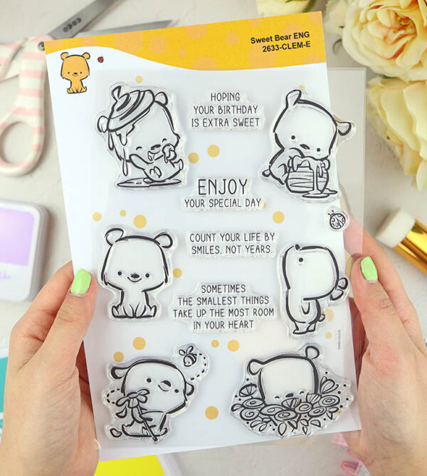 Set de sellos Sweet bear de ClearMi