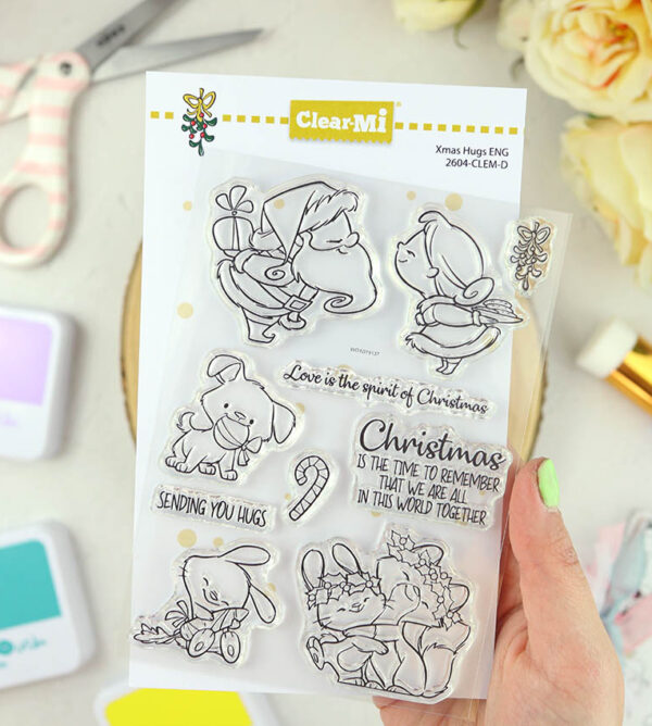 Set de sellos Xmas hugs de ClearMi