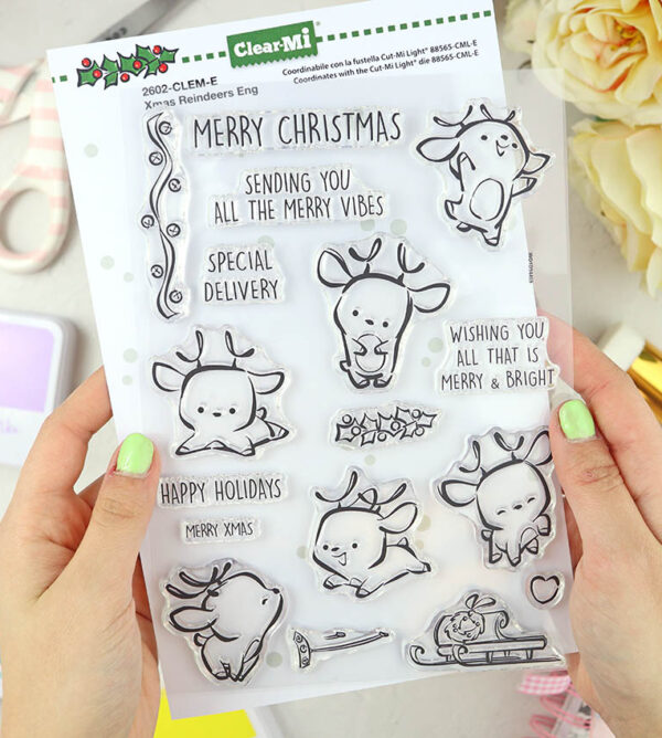 Set de sellos Xmas reindeers de ClearMi
