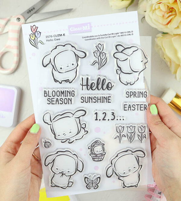 Set de sellos Hello ewe de ClearMi