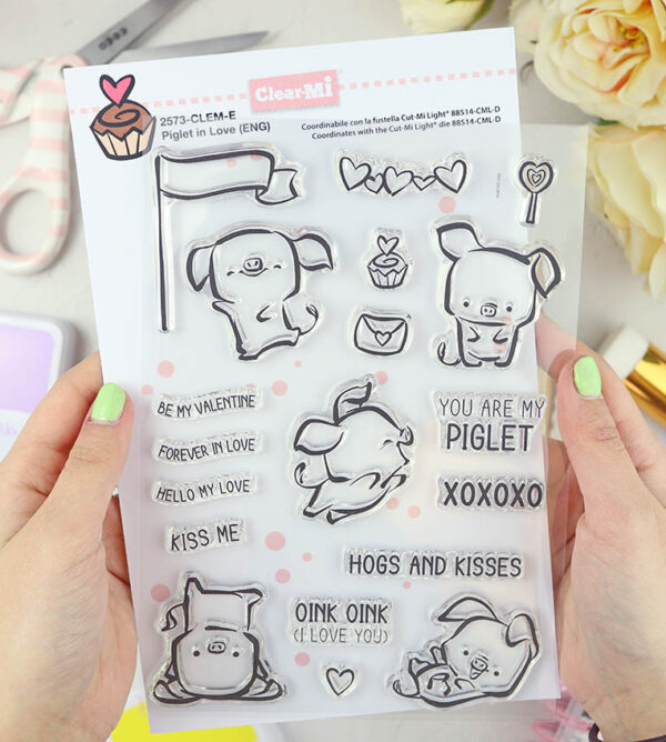 Set de sellos Piglet in love de ClearMi