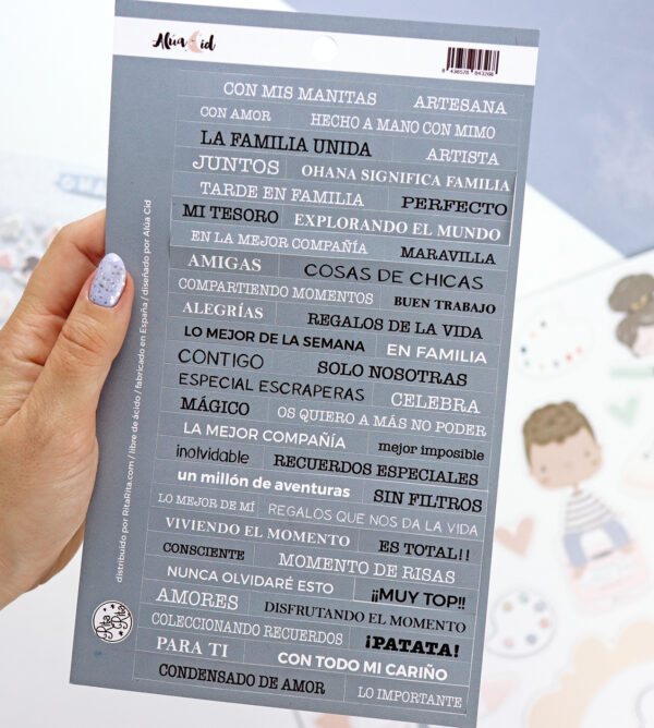 Pegatinas frases Ohana Creativa