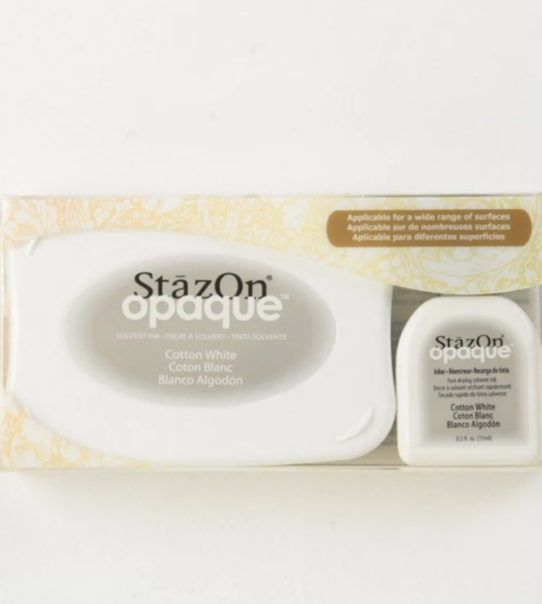 Tinta StazOn Opaque Cotton White