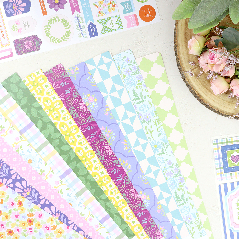 Kit 12" Crafted Moments de Pinkfresh - Imagen 2