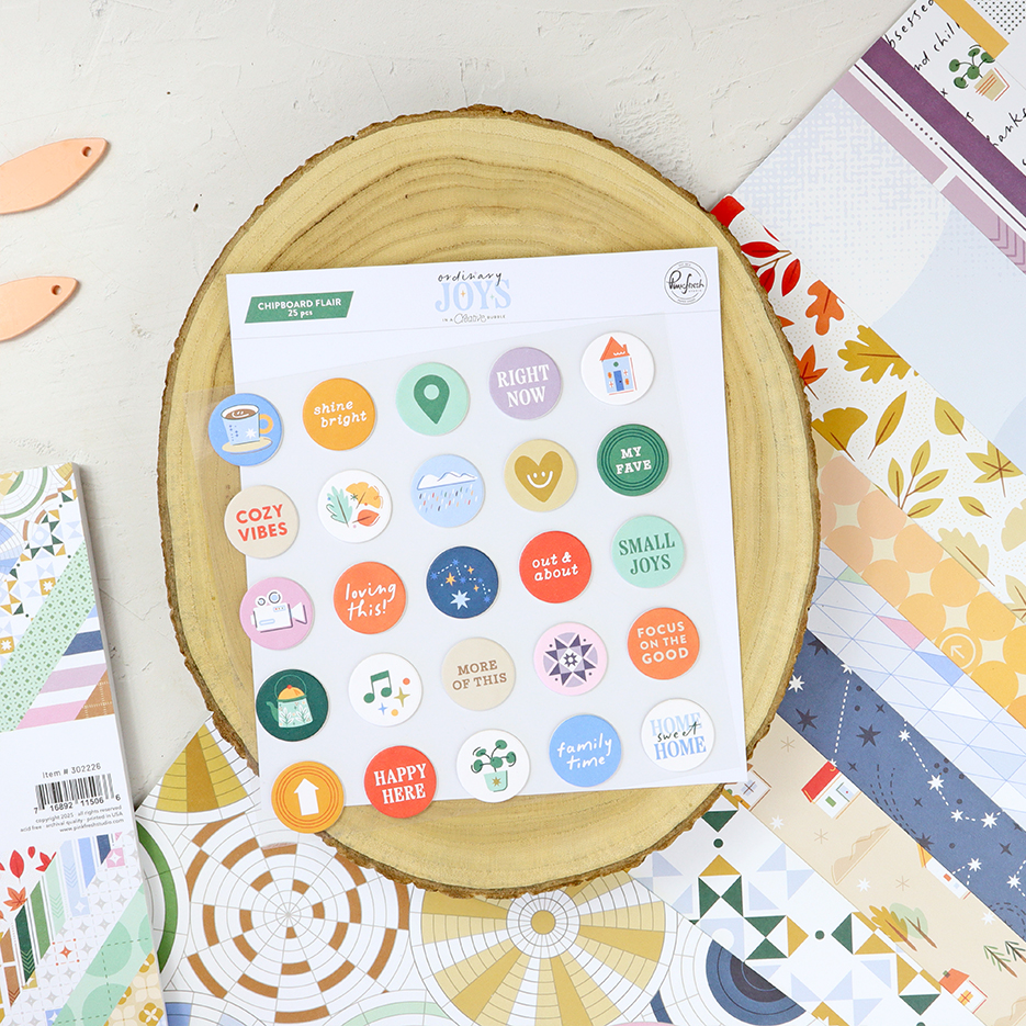 Chipboard Flair Ordinary Joys de Pinkfresh - Imagen 3