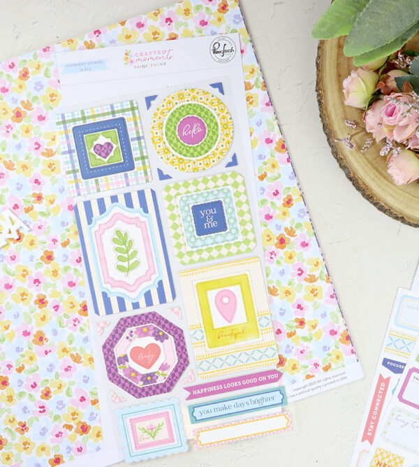 Chipboard Crafted Moments de Pinkfresh