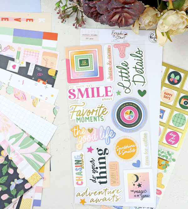 Chipboard Fresh Start de Pinkfresh