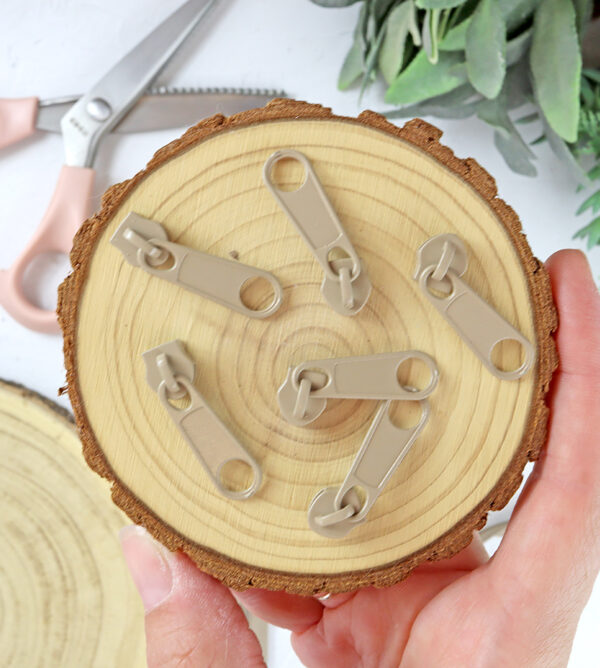 Cursor de 5 para cremallera Nailon Tostado