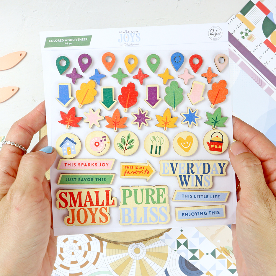 Adornos de Madera Ordinary Joys de Pinkfresh