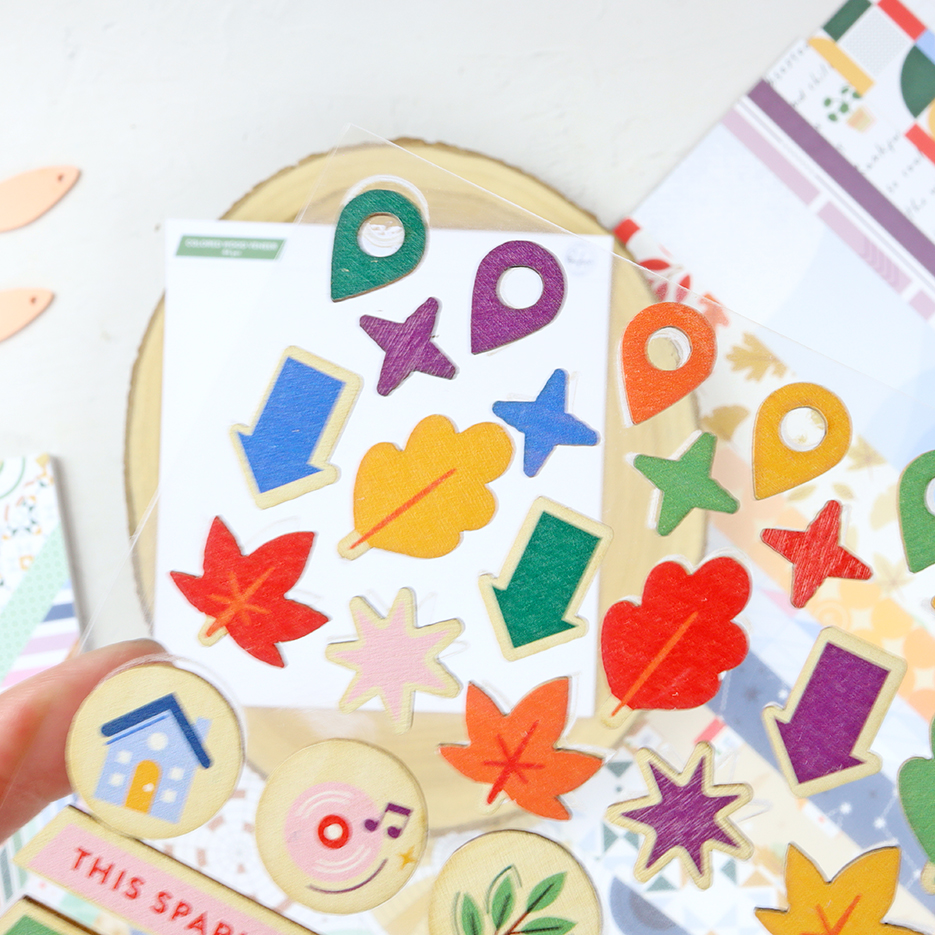 Adornos de Madera Ordinary Joys de Pinkfresh - Imagen 2