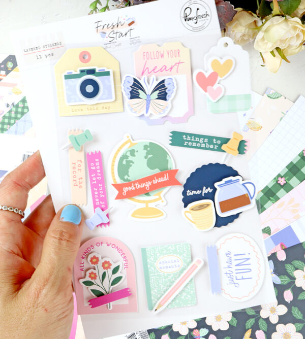 Pegatinas en Capas Fresh Start de Pinkfresh