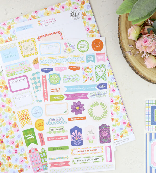 Pegatinas Crafted Moments de Pinkfresh