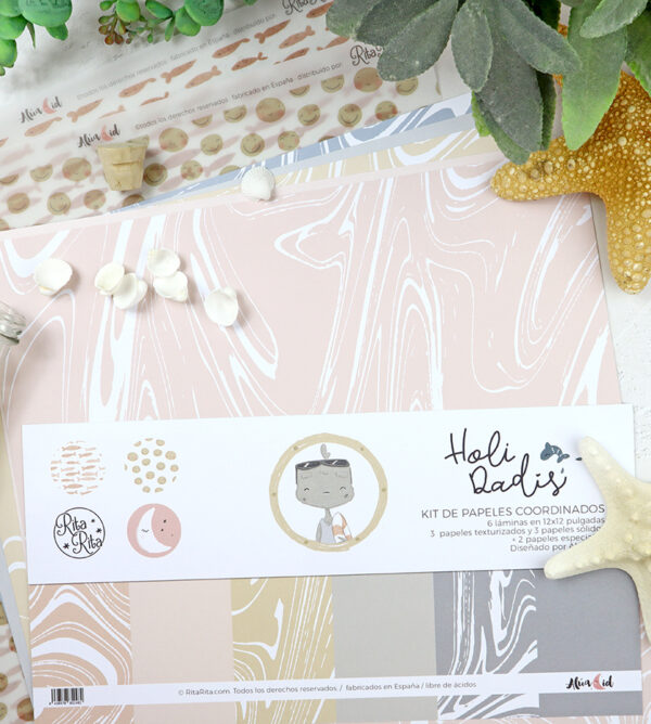 Kit de papeles sólidos+especiales Holidadis de Alúa Cid