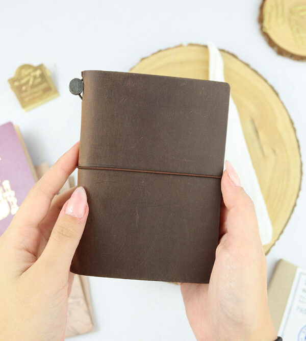 Set Traveler's Notebook Pasaporte Marrón