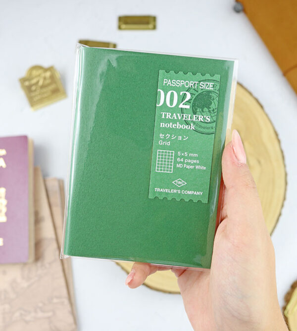 Cuaderno Cuadros 002 para Traveler's Notebook Pasaporte