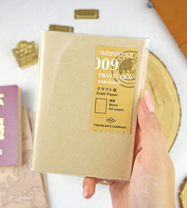 Cuaderno de papel Kraft 009 para Traveler's Notebook Pasaporte