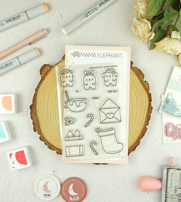 Set de sellos Holiday Huggers de Mama Elephant