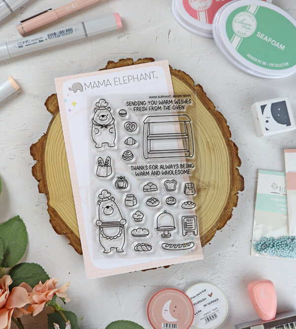 Set de sellos Bakery Bears de Mama Elephant