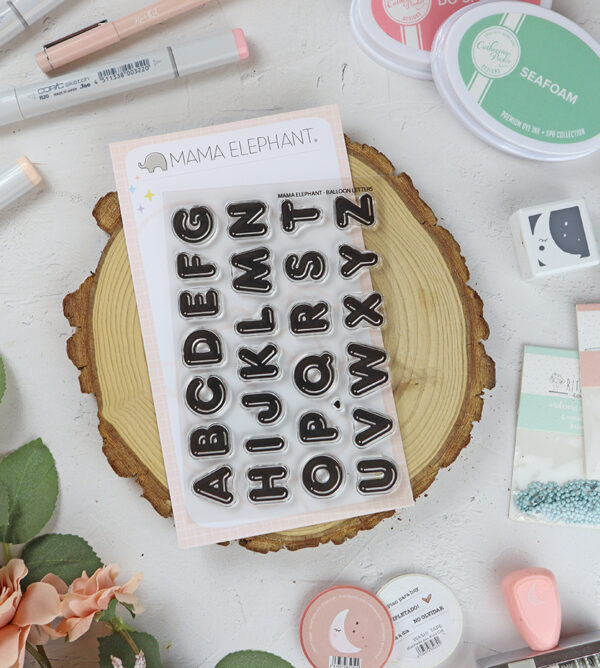 Set de sellos Balloon Letters de Mama Elephant