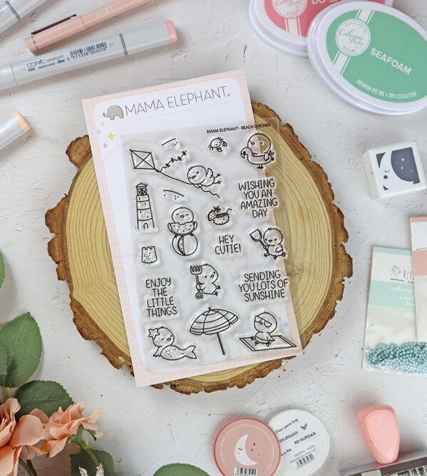 Set de sellos Beach Chickies de Mama Elephant
