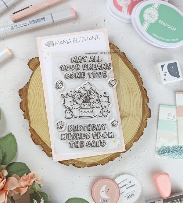 Set de sellos Birthday Block Set de Mama Elephant