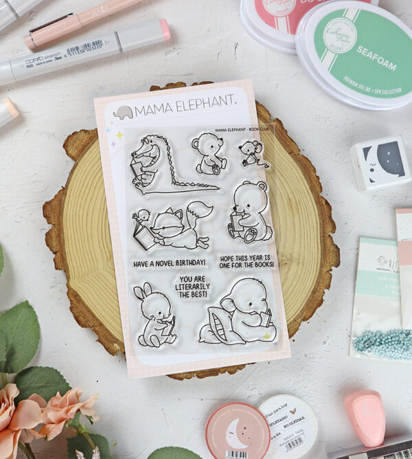 Set de sellos Book Club de Mama Elephant