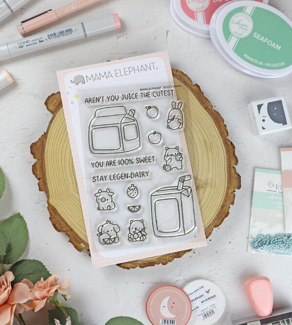 Set de sellos Boxed Drinks de Mama Elephant