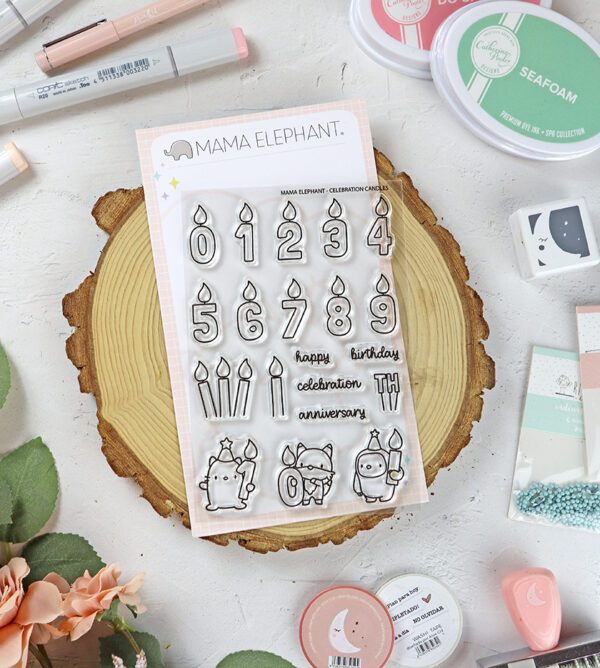 Set de sellos Celebration Candles de Mama Elephant
