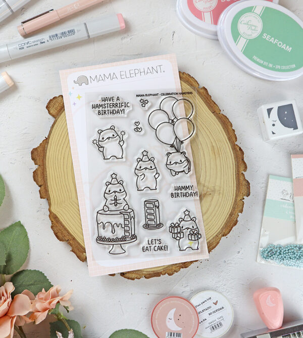 Set de sellos Celebration Hamsters de Mama Elephant