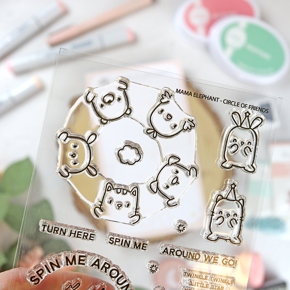 Set de sellos Circle of Friends de Mama Elephant - Imagen 3
