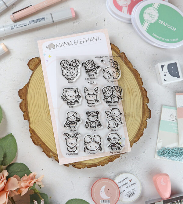 Set de sellos Cosmic Stars de Mama Elephant