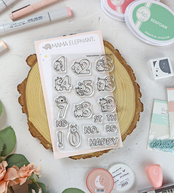 Set de sellos Counting Right de Mama Elephant