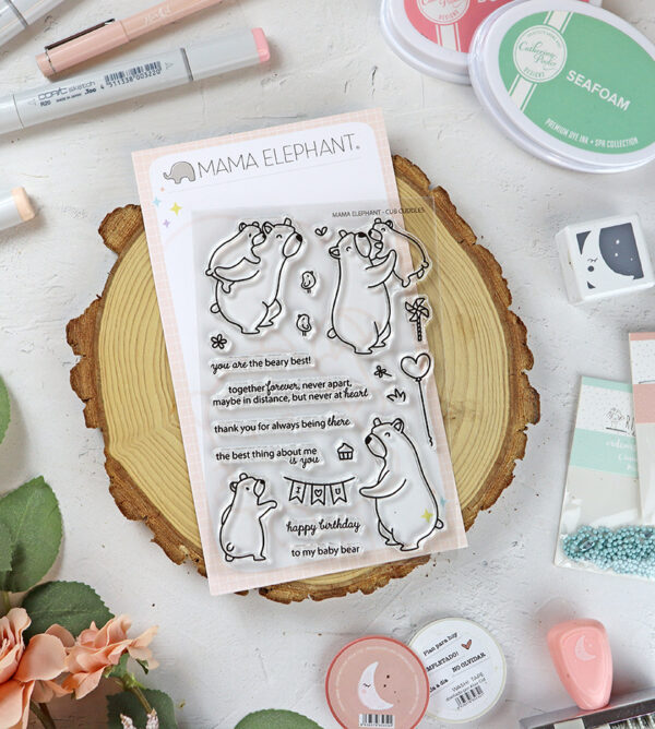 Set de sellos Cub Cuddles de Mama Elephant