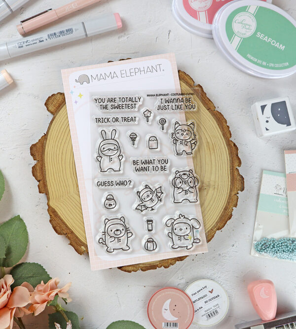 Set de sellos Costumed Cuties de Mama Elephant