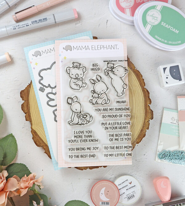 Set de sellos+troquel Family Time de Mama Elephant