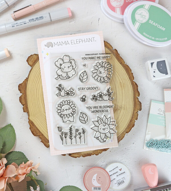 Set de sellos Flower Friends de Mama Elephant