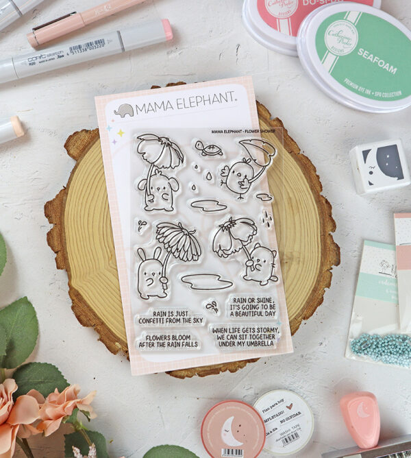 Set de sellos Flower Shower de Mama Elephant