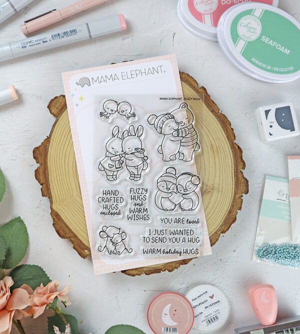 Set de sellos Fuzzy Hugs de Mama Elephant