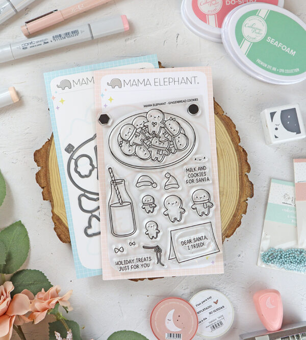 Set de sellos+troquel Gingerbread Cookies de Mama Elephant