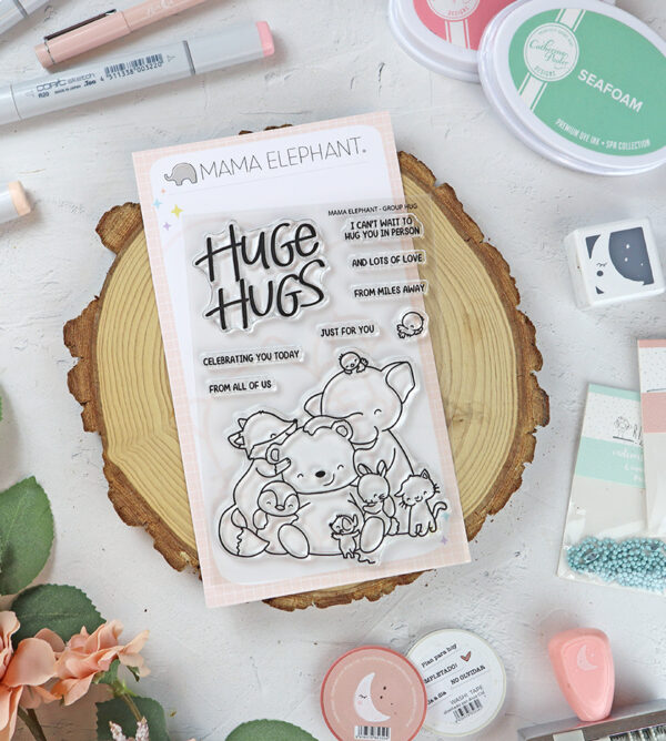 Set de sellos Group Hug de Mama Elephant