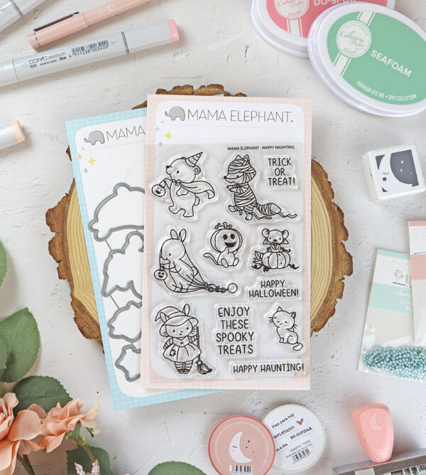 Set de sellos+troquel Happy Haunting de Mama Elephant