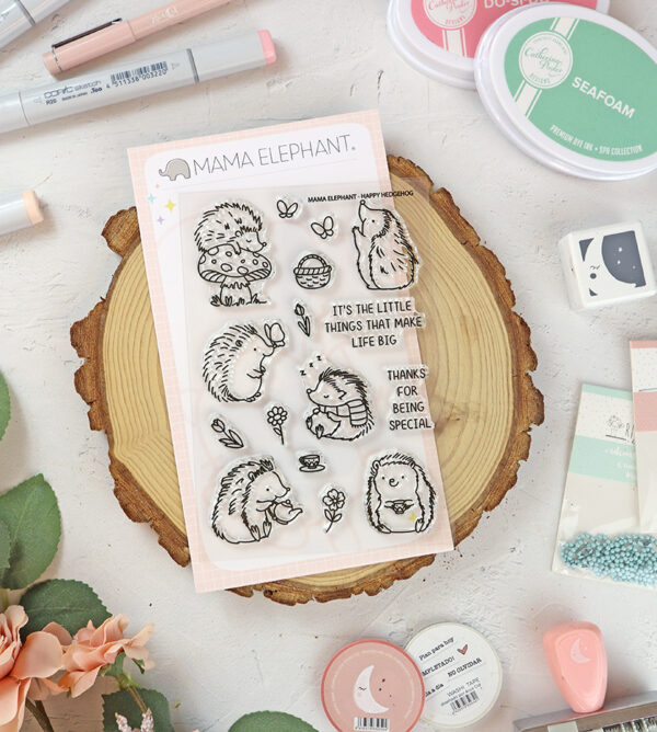 Set de sellos Happy Hedgehog de Mama Elephant