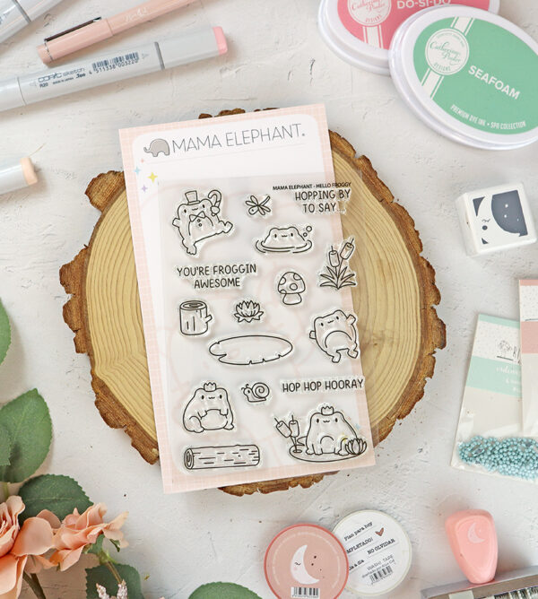Set de sellos Hello Froggy de Mama Elephant