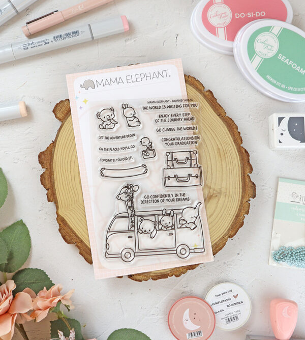 Set de sellos Journey Ahead de Mama Elephant