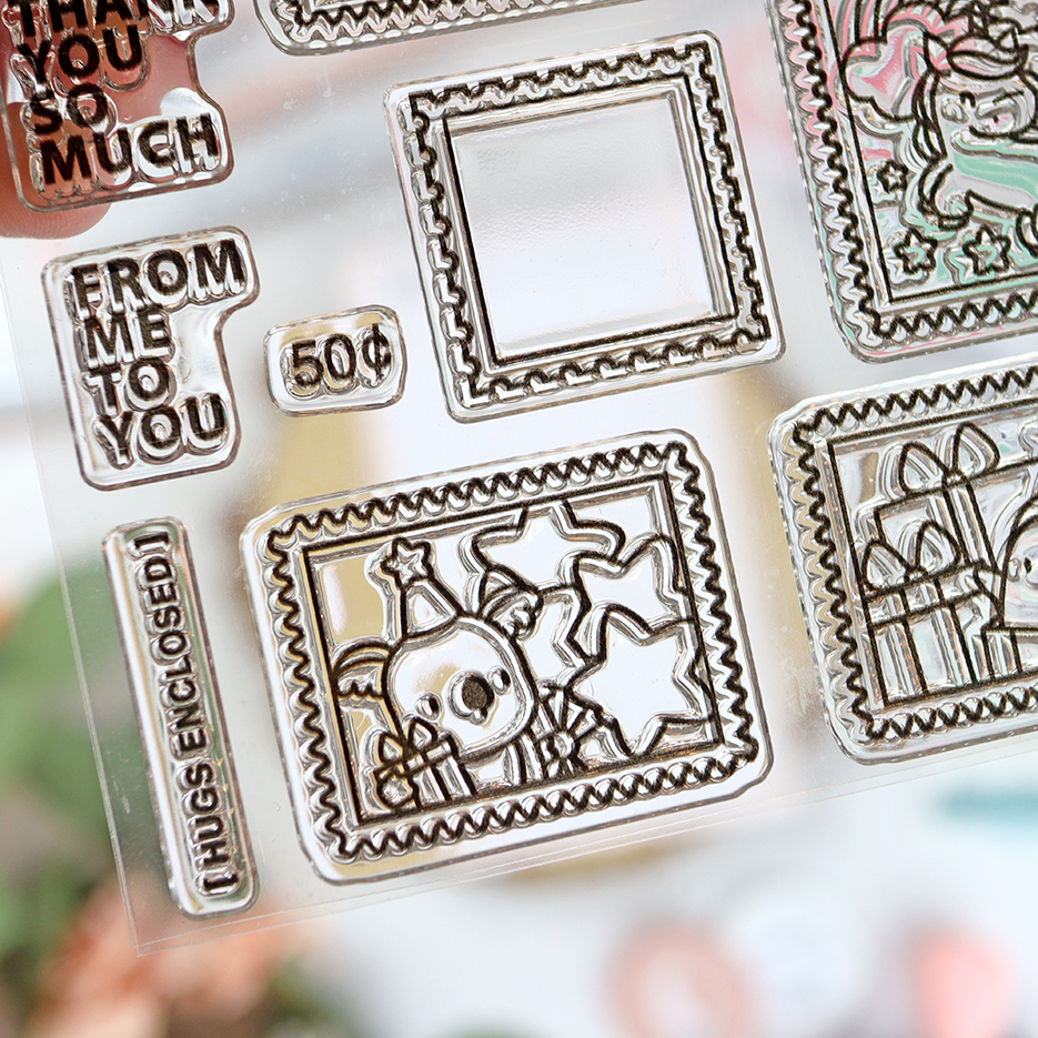 Set de sellos Little Agenda Postage de Mama Elephant - Imagen 4