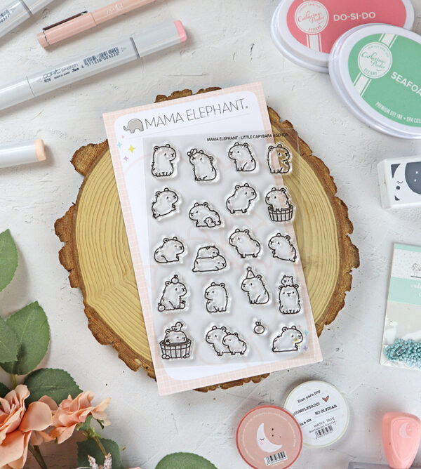 Set de sellos Little Capybara Agenda de Mama Elephant