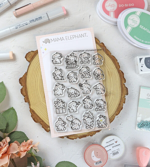 Set de sellos Little Elephant Agenda de Mama Elephant